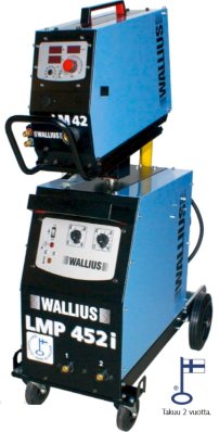 Wallius LMP452i virtalähde+LM42 langansyöttölaite mittareilla V/